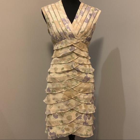 Jessica Midi Multilayer Chiffon Dress - Picture 5 of 12